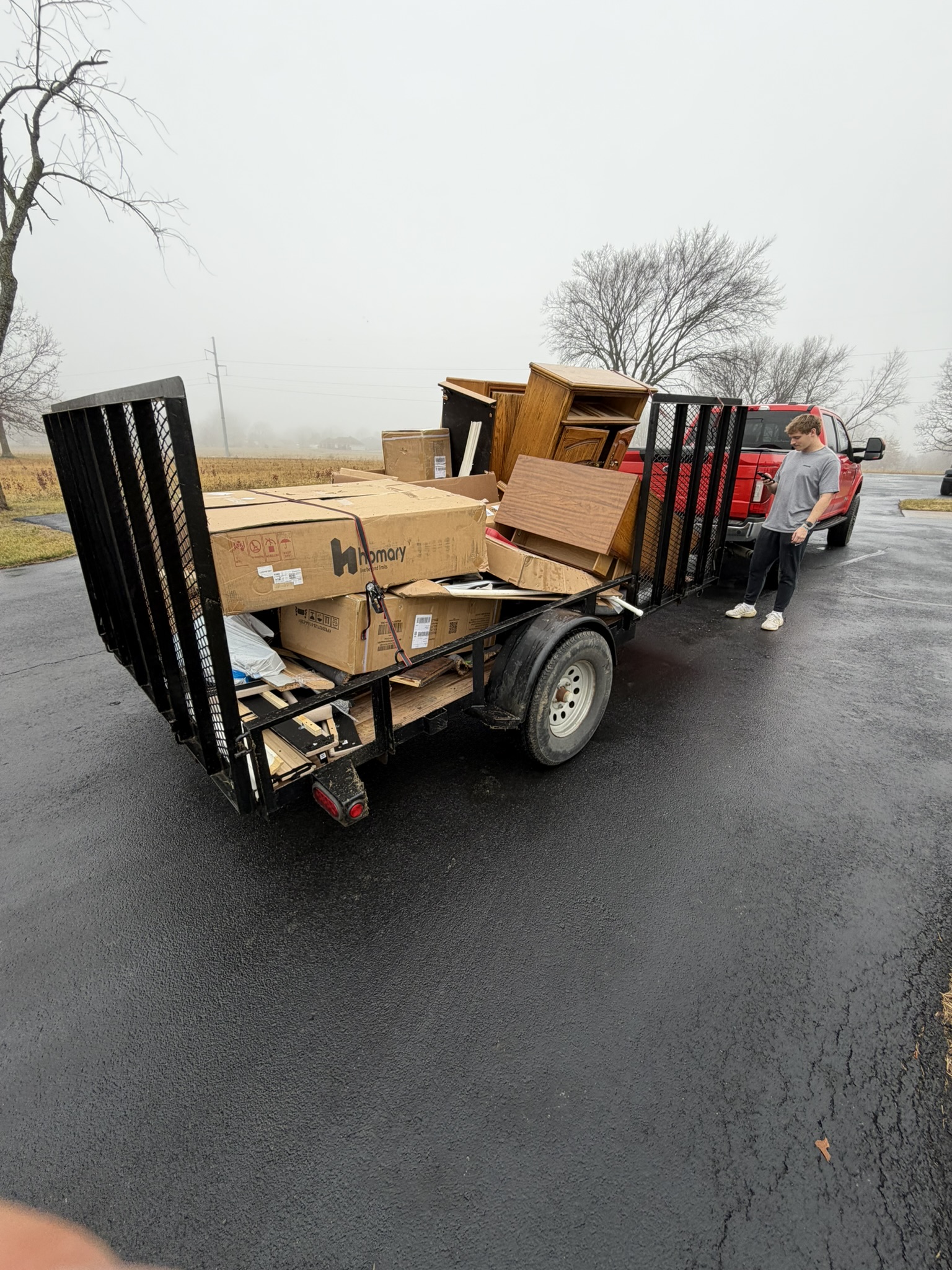 Full trailer ready to haul